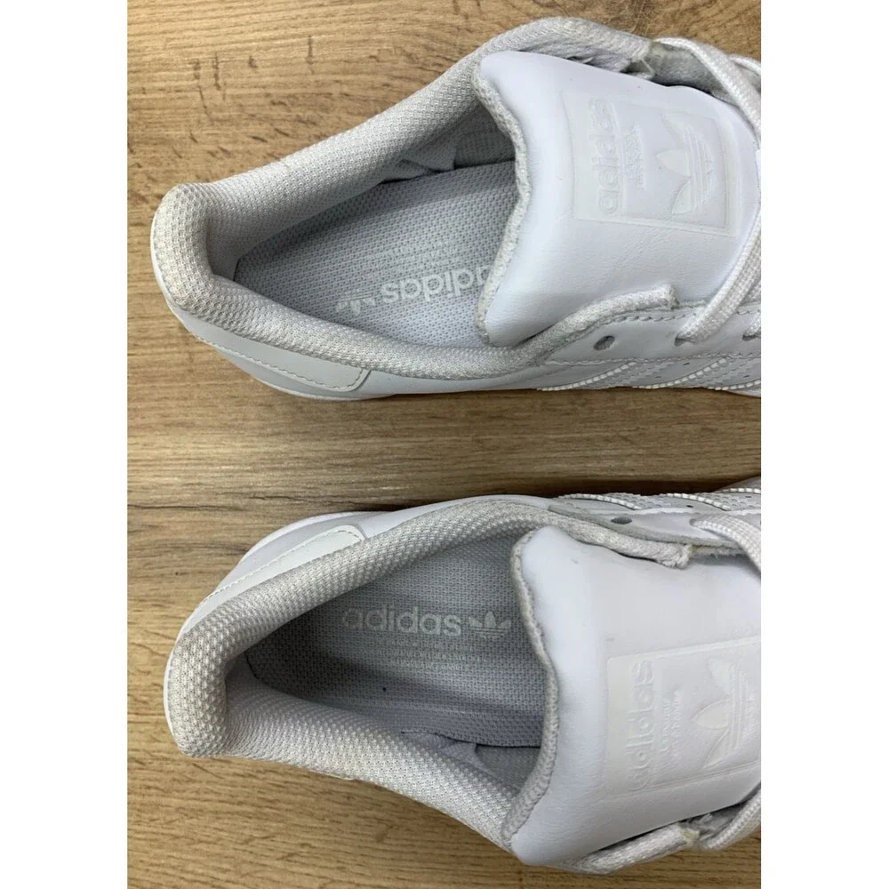 Adidas Superstar Women’s 7 Triple White Leather Shell Toe Sneakers FV3285